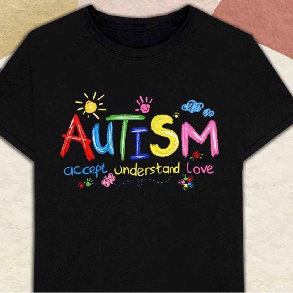 Brushstroke autism shirt, autism awareness shirt, autism puzzle pieces shirt
